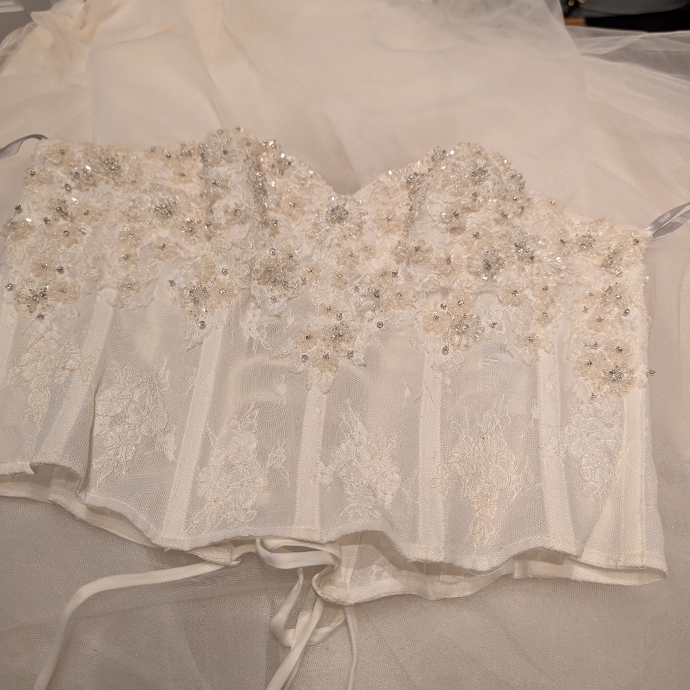 Watters & Watters Two Piece Strapless Wedding Gown - Picture 4 of 10